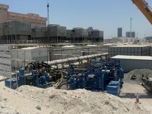 Khansaheb Sykes Assists with Chilled Water Network Flushing on Reem Island, Abu Dhabi