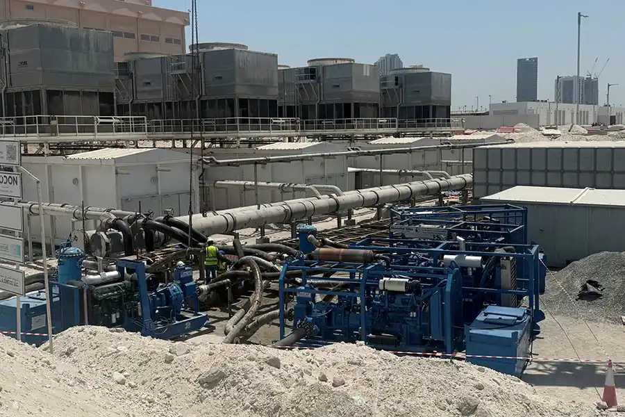 Industrial waste pumping